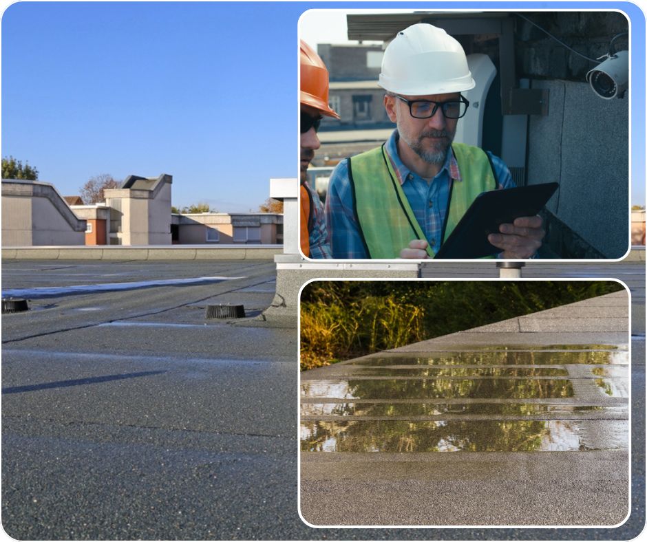 Flat Roof Inspections by No Water Roofing. Edmonton Flat Roofing Specialists
